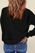 SPOOKY Round Neck Long Sleeve Sweatshirt - Hovatok
