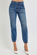 RISEN Full Size High Rise Ankle Jogger Jeans - Hovatok