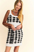 Davi & Dani Scoop Neck Wide Strap Top and Skirt Sweater Set - Hovatok