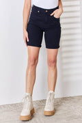 Judy Blue Full Size High Waist Tummy Control Bermuda Shorts - Hovatok