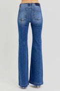 RISEN Full Size Low Rise Flare Jeans with Pockets - Hovatok