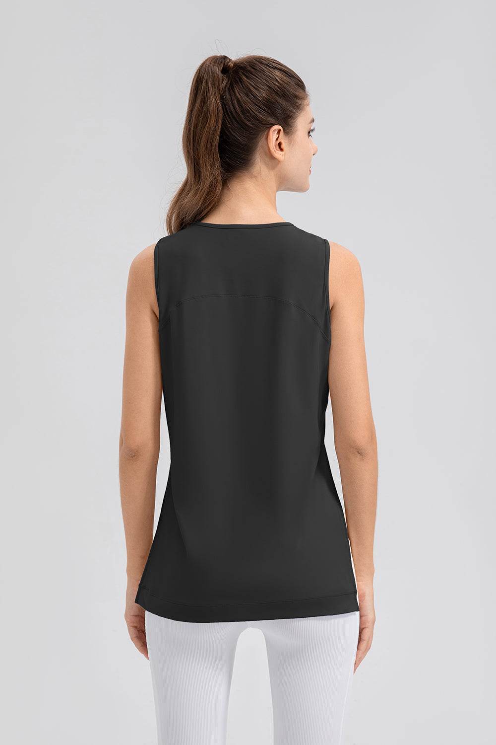 Slit Round Neck Tank - Hovatok