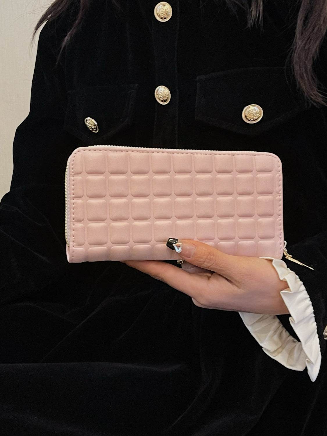 PU Leather Solid Color Wallet - Hovatok