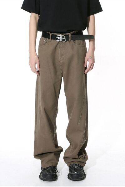 Men's Mid-Rise Straight-Leg Jeans - Hovatok