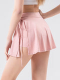 High Waist Active Skort with Pockets - Hovatok