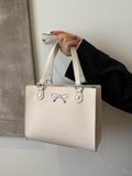 Bow PU Leather Shoulder Bag - Hovatok