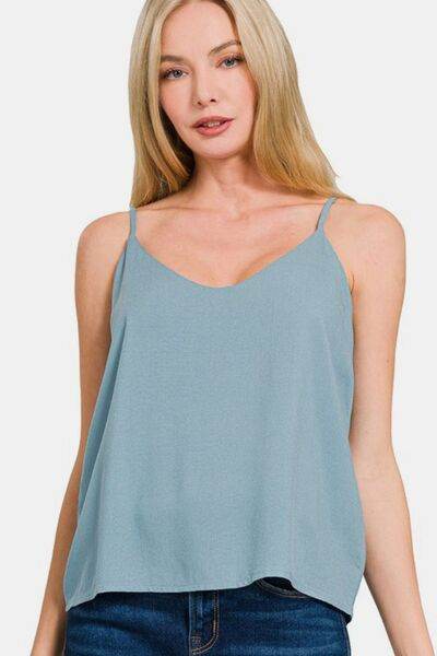 Zenana Two Layered Spaghetti Strap Cami - Hovatok