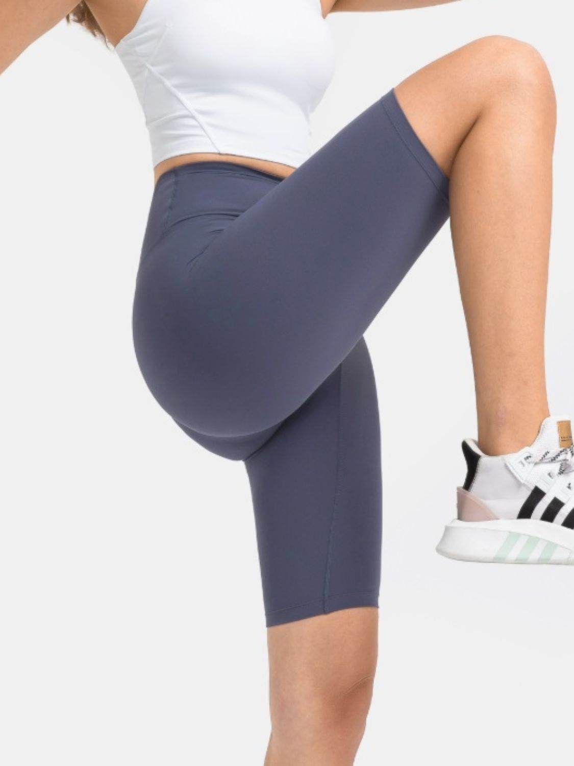 Millennia High Rise Wide Waistband Active Shorts - Hovatok