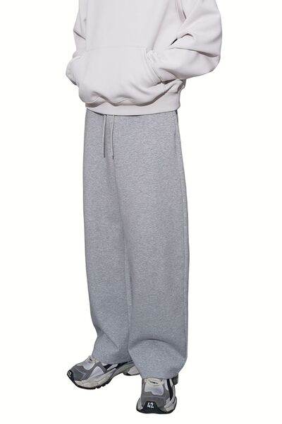 Men's Drawstring Straight-Leg Sweatpants - Hovatok