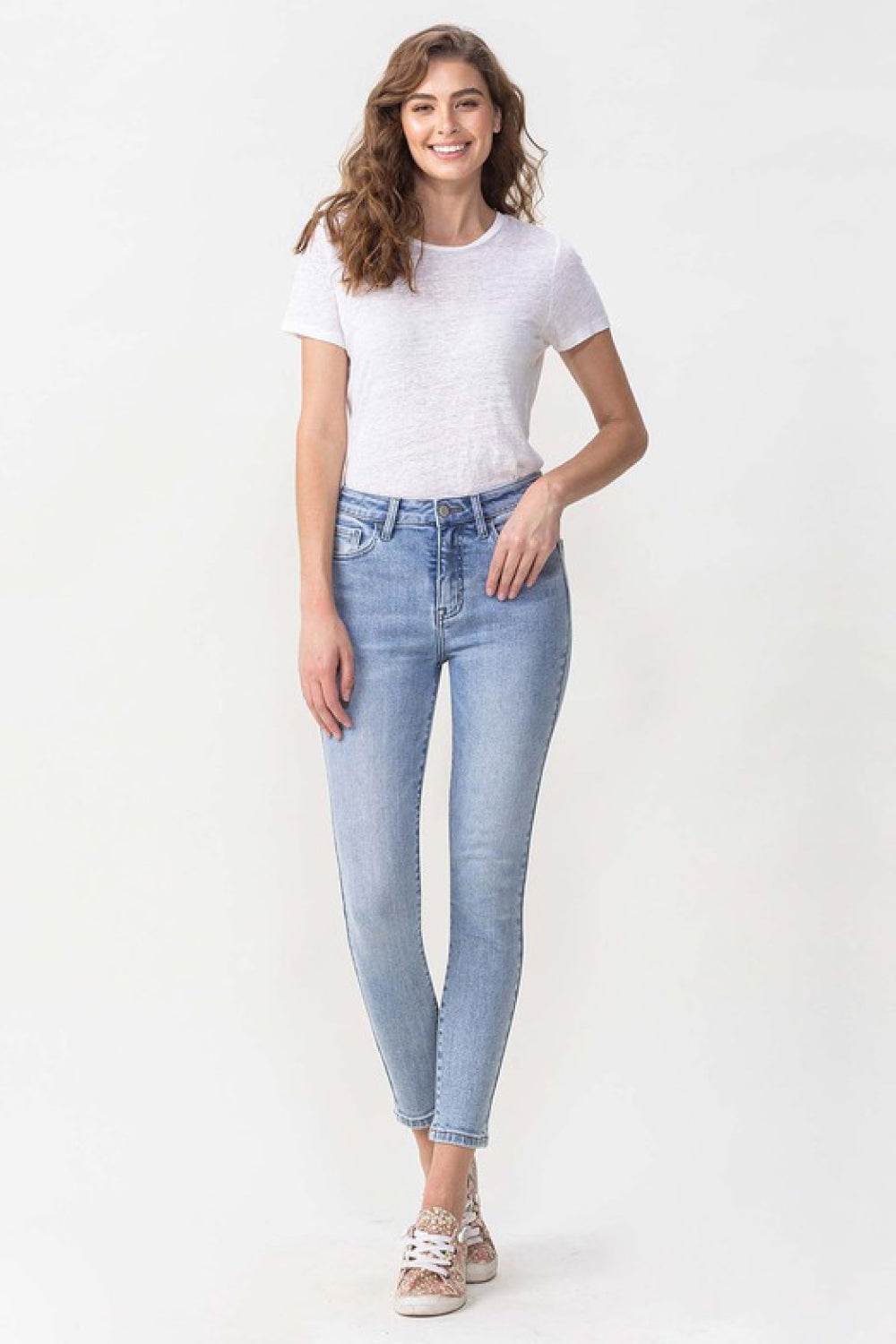 Lovervet Full Size Talia High Rise Crop Skinny Jeans - Hovatok