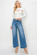 RISEN Full Size High Rise Wide Leg Jeans - Hovatok