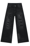 Distressed Wide Leg Jeans - Hovatok
