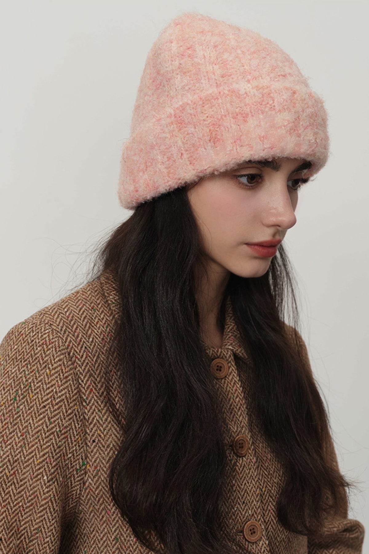 Solid Color Thermal Knit Hat - Hovatok