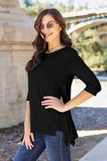 Basic Bae Full Size Round Neck Pocketed T-Shirt - Hovatok