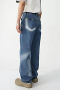 Men's Tie-Dye Washed Straight Leg Jeans - Hovatok