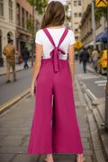 Double Take Full Size Wide Leg Overalls with Pockets - Hovatok