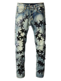Men's Washed Star Slim Jeans - Hovatok