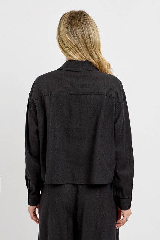RISEN Button Down Long Sleeve Shirt - Hovatok