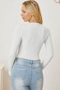 Zip Up Long Sleeve Bodysuit - Hovatok