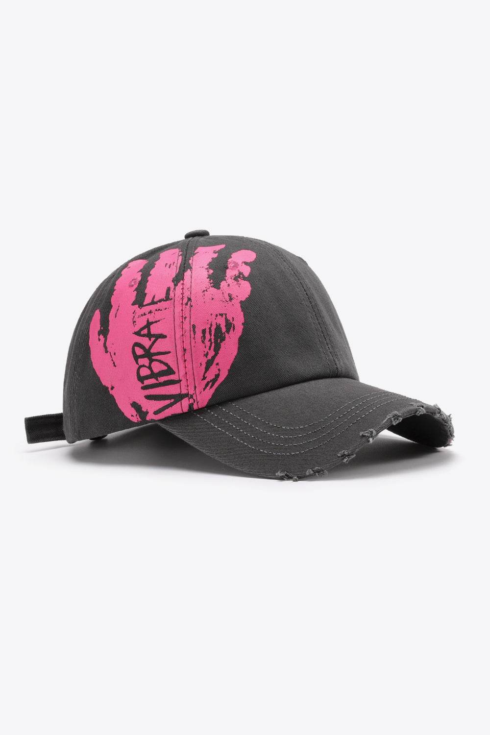 VIBRA Graphic Distressed Adjustable Baseball Cap - Hovatok