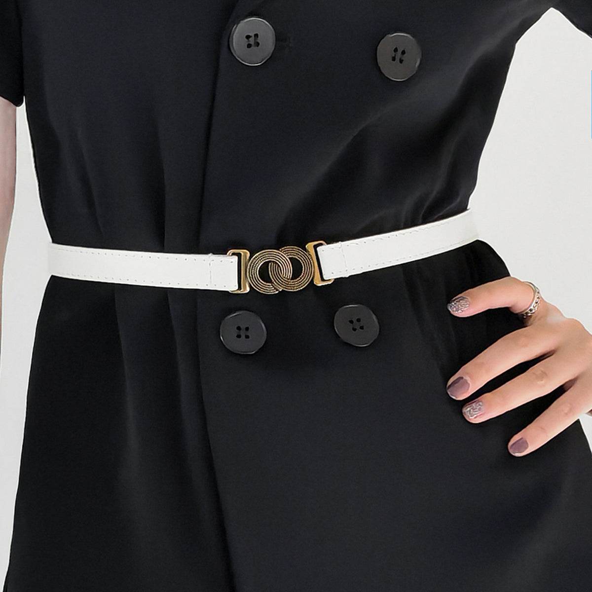 Alloy Buckle PU Belt - Hovatok