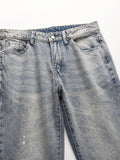 Men's Frayed Hem Bootcut Jeans - Hovatok