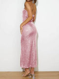 Sequin Cutout Tube Dress - Hovatok