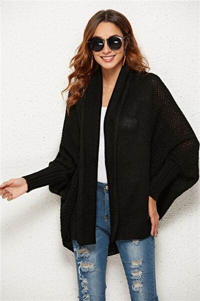Angel Wings Open Front Batwing Sleeve Cardigan - Hovatok
