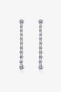 Adored 1.18 Carat Moissanite Long Earrings - Hovatok