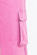 American Bazi Full Size Drawstring Wide Leg Cargo Pants Plus Size - Hovatok