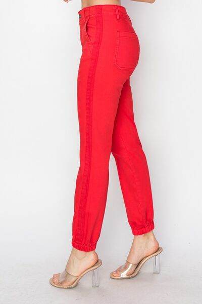RISEN Full Size High Waisted Jogger Jeans - Hovatok