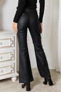 Kancan Slit Flare Leg Pants - Hovatok
