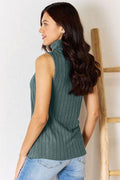 Basic Bae Full Size Ribbed Turtleneck Tank - Hovatok