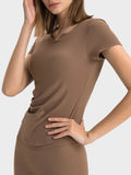 Millennia Notched Short Sleeve Active T-Shirt - Hovatok