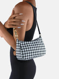 Houndstooth Polyester Handbag - Hovatok