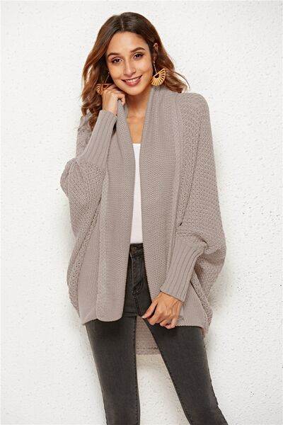 Angel Wings Open Front Batwing Sleeve Cardigan - Hovatok