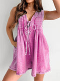 Tied Romper with Pockets - Hovatok