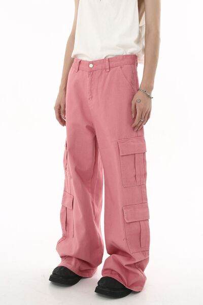 Wide Leg Cargo Jeans - Hovatok