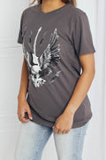 mineB Full Size Eagle Graphic Tee Shirt - Hovatok