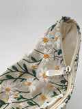 Daisy Embroidered Cosmetic Pouch - Hovatok