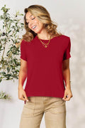 Basic Bae Full Size Round Neck Short Sleeve T-Shirt - Hovatok