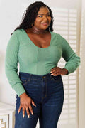 Basic Bae Scoop Neck Long Sleeve Top - Hovatok