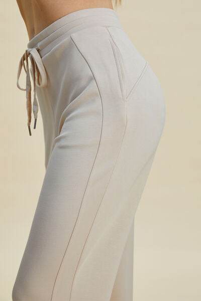 Basic Bae Full Size Air Scuba Drawstring High Waist Cropped Pants - Hovatok