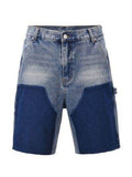 Men's Washed Cargo Denim Shorts - Hovatok