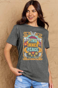 Simply Love Full Size FIND INNER PEACE Graphic Cotton T-Shirt - Hovatok