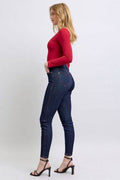 Judy Blue Full Size Heart Shaped Back Pockets Skinny Jeans - Hovatok