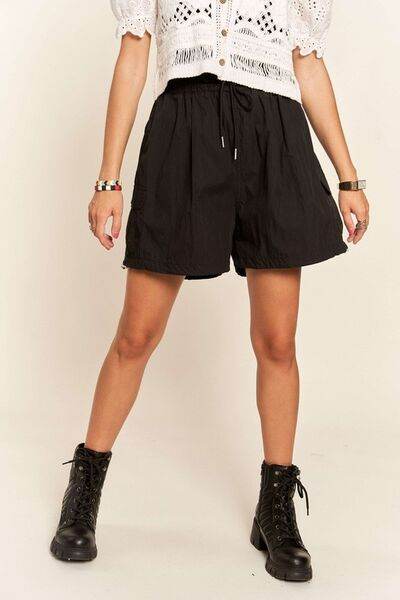 ADORA Drawstring Shorts with Pockets - Hovatok