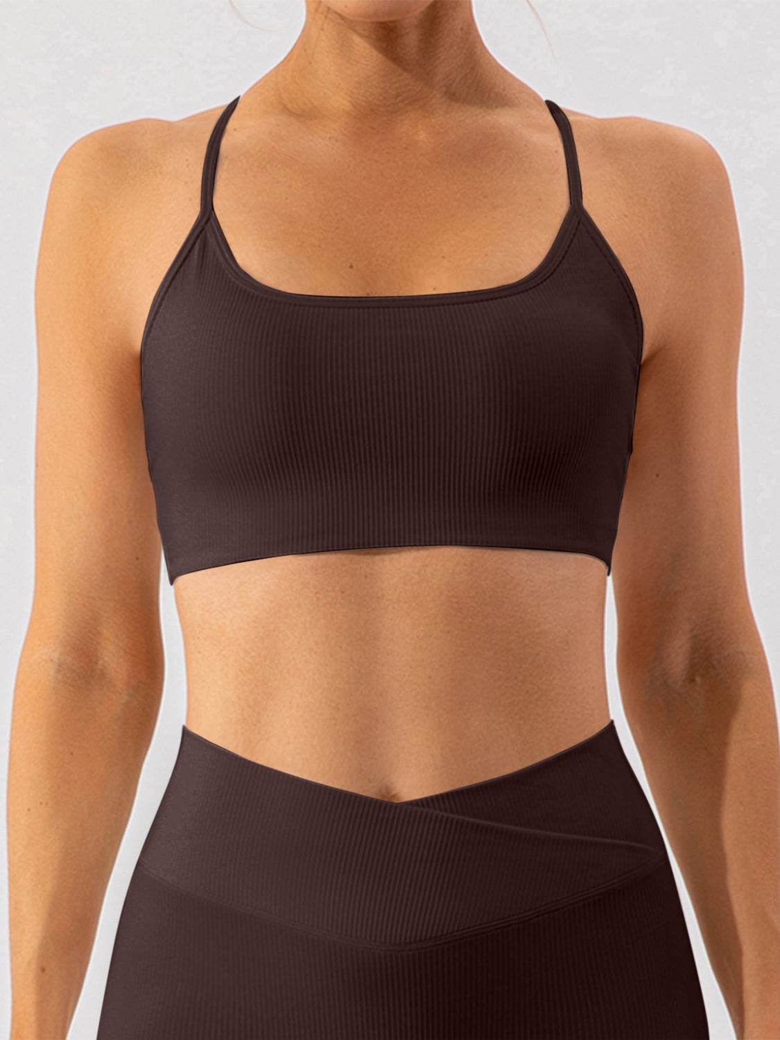 Spaghetti Strap Active Bra - Hovatok
