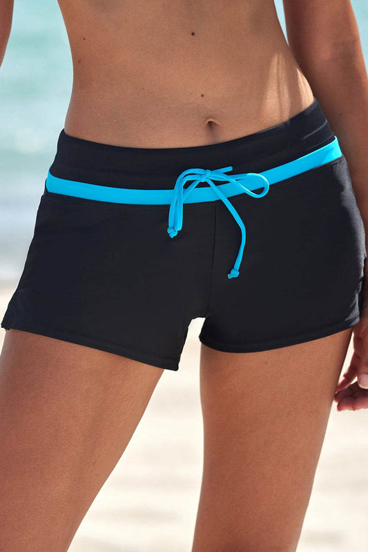 Full Size Drawstring Swim Shorts - Hovatok