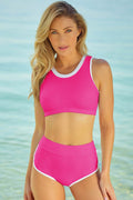 Contrast Trim Two-Piece Swimsuit - Hovatok